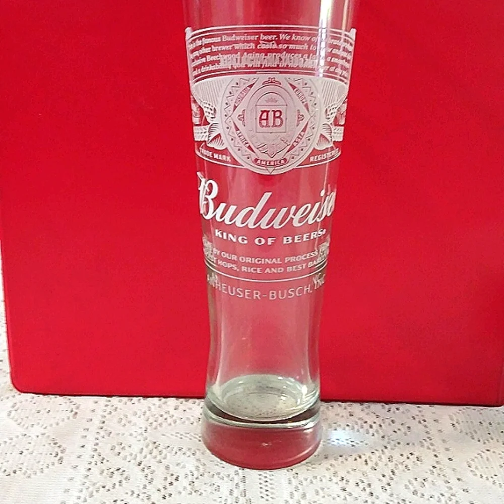 2 FOR $15 BUNDLE Rare Find Home Vintage Budweiser Glass Home Dining Bar